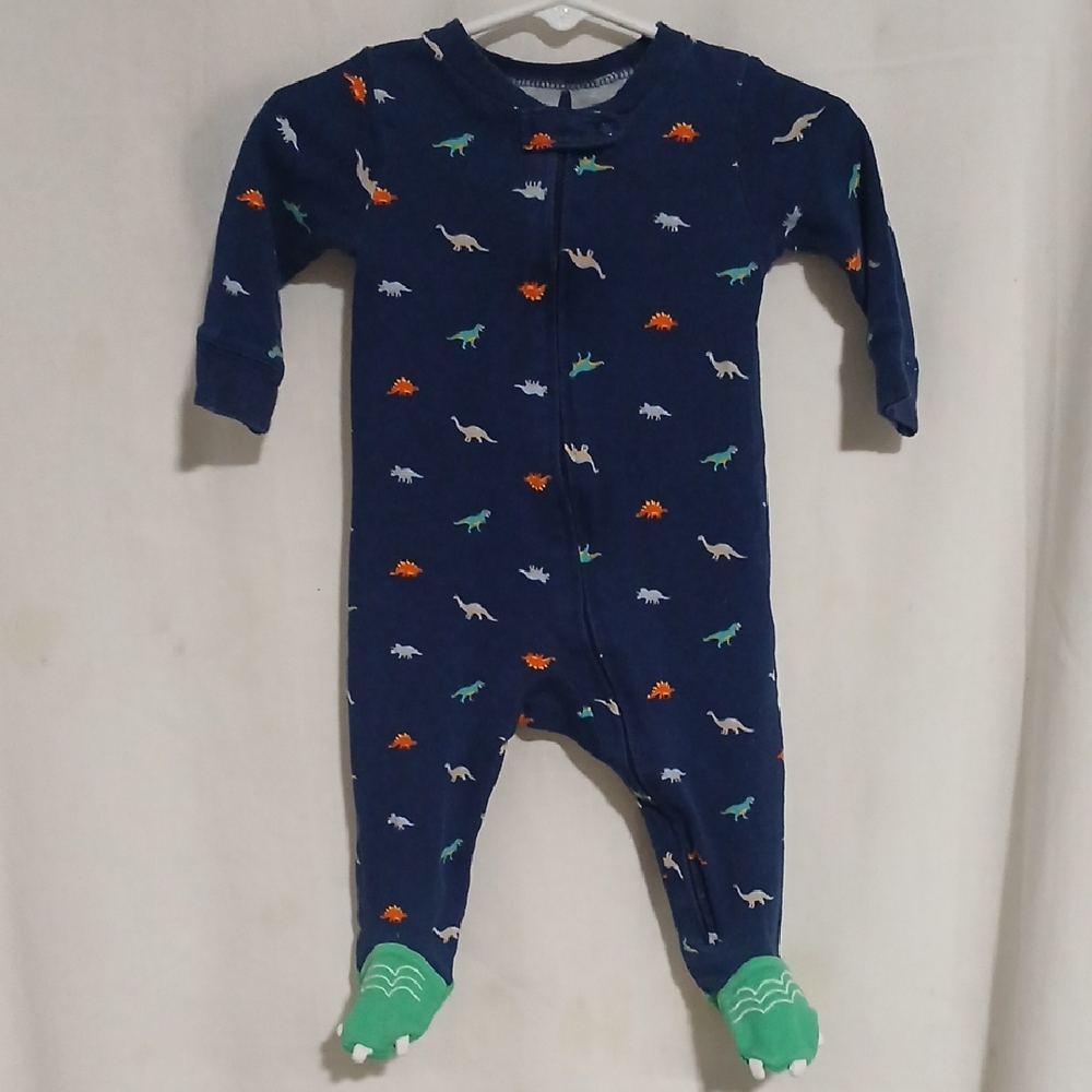2 Carter's  Dinosaur Footie
